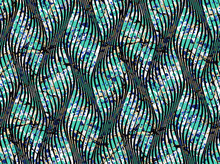 Seamless Geometric Wave Mint Green Marbling Pattern