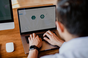 Laptop screen mockup