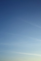 Wall Mural - morning light on clear blue sky background
