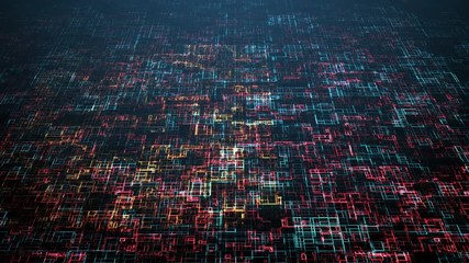 Futuristic concept of information technology 4k