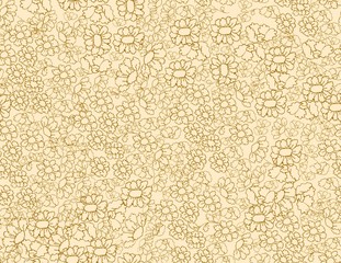 Beige floral paper