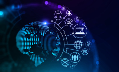online work and global network interface