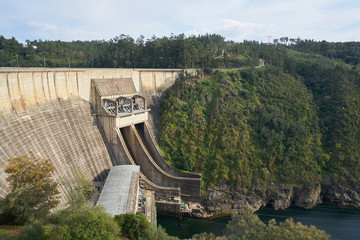 Castelo de Bode dam in Portugal