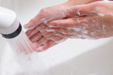 衛生的手洗い 泡を洗い流す Hygienic Hand Wash Wash Away The Bubbles
