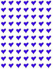Seamless Dark Blue Heart Pattern