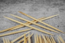 Toothpicks On A White Background