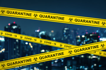 City on the quarantine  during COVID-19 pandemic