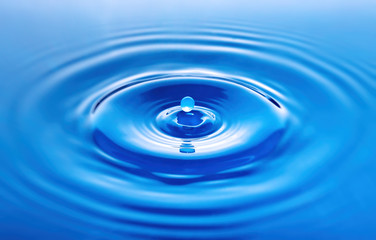  Blue Water Drop Splash