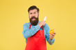 © be free - Mature man hold knife and vegetable. Chef prepares meal. Safe cutting. Cutting veggies. Ultimate list of cutting techniques every chef should know. Bearded man prepare tomato. Fresh salad recipe