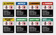 © Seetwo - Label Disease Hazard, Authorized Personnel Only Isolate on transparent Background,Vector Illustration