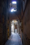 Fototapeta Uliczki - Ancient pedestrian road in Perugia city centre