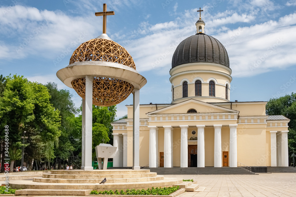 Obraz na płótnie Nativity Cathedral Orthodox church in Chisinau, Moldova w salonie