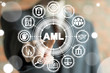 © wladimir1804 - AML Anti Money Laundering Financial Bank Business Concept. Fighting illegal dirty money flow.