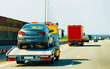 © Roman Babakin - Car transporter at road in Czech republic reflex