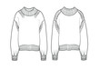 Fashion technical draw sweater