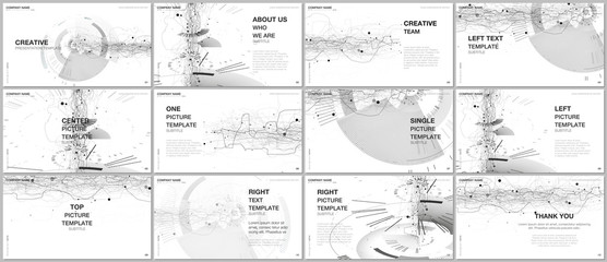 Wall Mural - presentation design vector templates, multipurpose template for presentation slide, flyer, brochure 