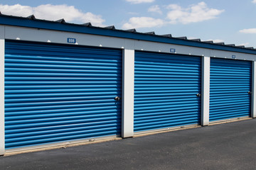 Self storage and mini storage garage units.