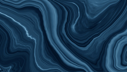 Wall Mural - marble ink colorful. dark blue marble pattern texture abstract background. can be used for backgroun