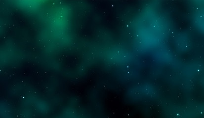 Wall Mural - space background fantastic outer view with realistic bright stars and cluster of gas clouds. univers