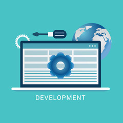 Web development concept