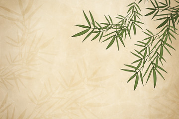 Wall Mural - Bamboo leaf background