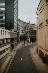 Wall Mural - Empty streets during coronavirus pandemic. BRISTOL, UK, March 30, 2020