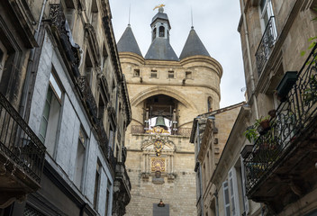 Wall Mural -  La Grosse Cloche (Great bell15th century), the second remaining gate of the Medieval walls. Bordeaux, Gironde department, France