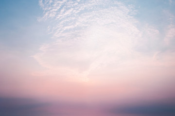 evening sky with setting sun
