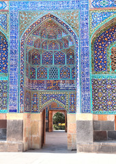 Poster - Arches with mosaics in khaneghah of Sheikh Safi al-din, Ardabil, Iran