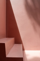 Wall Mural - red wall with shadows
