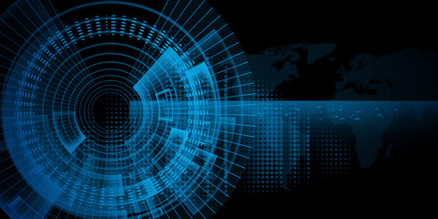 
abstract futuristic fade computer technology business background 