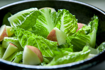 Poster - Vegetarian favorite, continental breakfast lettuce salad with diverse vegetables