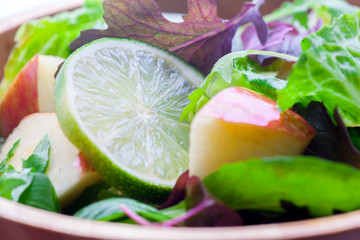 Poster - Vegetarian favorite, continental breakfast lettuce salad with diverse vegetables