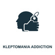 Kleptomania icon. Simple illustration from addiction collection. Creative Kleptomania icon for web design, templates, infographics and more