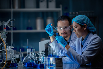 Wall Mural - scientists are inventing chemicals for medical use.