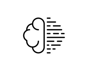 Wall Mural - Machine learning line icon