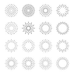 Wall Mural - sunburst set. big collection sunburst best quality. star, firework explosion, logo, emblem, tag. web