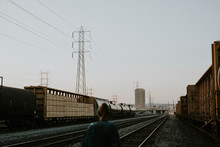 Girl At The LA Railorad Tracks