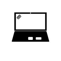 Canvas Print - Laptop And Connection Icon Vector Design Template