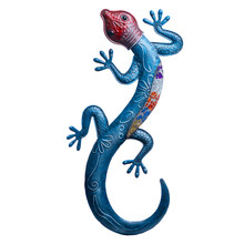 Blue Lizard With A Red Head