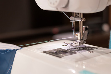 Sewing machine worked by a seamstress