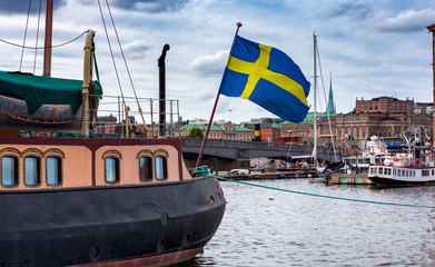 Wall Mural - Stockholm. City embankments