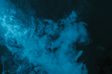  Smoke. Cloud of vapor. Dark blue background