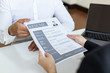 © Puwasit Inyavileart - Employer or HR department is reading the resume and interviewing the ability of new employees, Employer is selecting job applicants, Employment and Recruitment Concept.