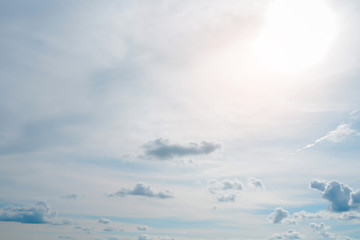 Wall Mural - blue sky and clouds in the weather day outdoor nature environment abstract background