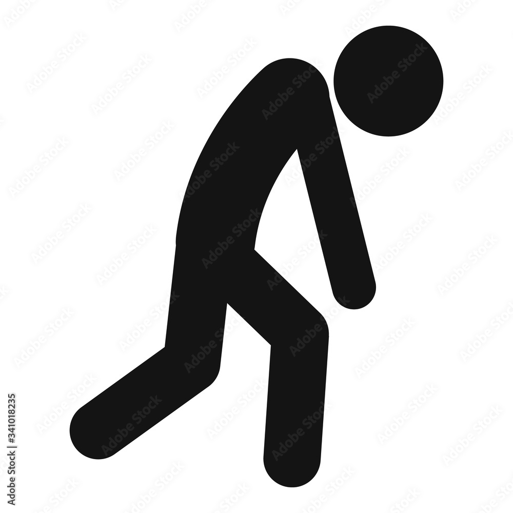 Depression man icon. Simple illustration of depression man vector icon for  web design isolated on white background Stock Vector | Adobe Stock, image size:1000x1000