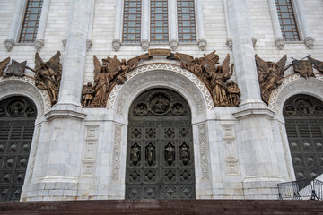 Wall Mural - The Cathedral of Christ the Saviour or Savior is a Russian Orthodox church in Moscow, Russia