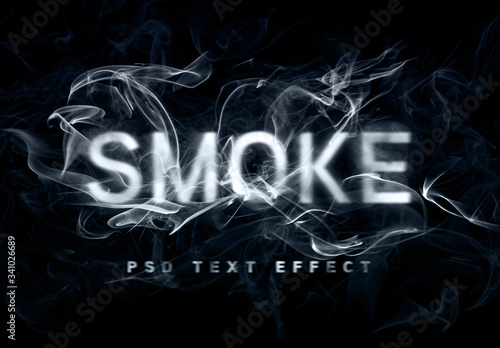 Smoke Text Effect Mockup. Buy this stock template and explore similar ...