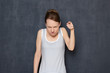 © Andrei Korzhyts - Portrait of angry annoyed young woman scolding and rebuking