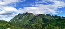 Panoramic View Of Mountains Against Sky At Doi Luang National Park